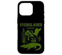 Florida Everglades National Park Vintage Illustration Case for iPhone 16 Pro