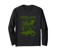 Florida Everglades National Park Vintage Illustration Long Sleeve T-Shirt