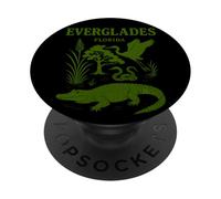 Florida Everglades National Park Vintage Illustration PopSockets Adhesive PopGrip