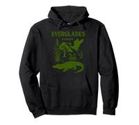 Florida Everglades National Park Vintage Illustration Pullover Hoodie
