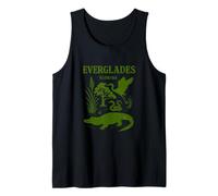 Florida Everglades National Park Vintage Illustration Tank Top