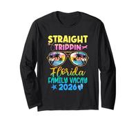 Florida Family Vacay Vacation 2026 Straight Trippin Long Sleeve T-Shirt