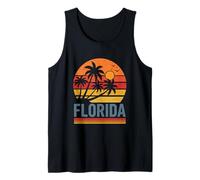 Florida FL 80s 90s Vintage Vaporwave Style Tank Top