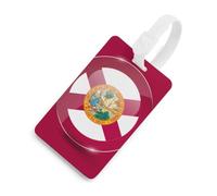 Florida Flag Glossy Custom Travel Luggage Tag for Suitcases