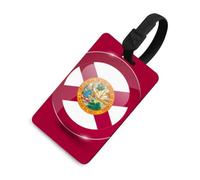 Florida Flag Glossy Custom Travel Luggage Tag for Suitcases