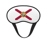 Florida Flag Print Adults Washable Eye Mask for Nap Light Blocking for Home Hotel Airplane Camping