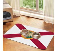 Florida Flag Print Cat Food Mat Pet Feeding Mat for Floor Pet Supplies Dog Water Bowl Mat Dog Essentials