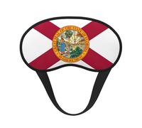 Florida Flag Print Sleep Mask for Side Sleepers Cute Blackout Eye Mask Shades Cover for Home or Travel