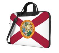 Florida Flag Print Ultra-Thin Portable Laptop Bag Briefcase Working Business Casual Shoulder Bags