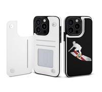 Florida Flag Skiers Mobile Phone Flip Cases Compatible with iPhone 15/15 Plus/15 Pro/15 Pro Max Anti-Scratch Covers