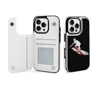 Florida Flag Skiers Mobile Phone Flip Cases Compatible with iPhone 16/16 Plus/16 Pro/16 Pro Max/16 E/16 SE4 Anti-Scratch Covers