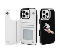 Florida Flag Skiers Mobile Phone Flip Cases Compatible with iPhone 16/16 Plus/16 Pro/16 Pro Max/16 E/16 SE4 Anti-Scratch Covers