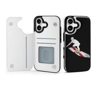 Florida Flag Skiers Mobile Phone Flip Cases Compatible with iPhone 17/17 Air/17 Pro/17 Pro Max Anti-Scratch Covers