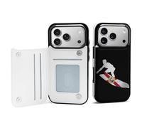 Florida Flag Skiers Mobile Phone Flip Cases Compatible with iPhone 17/17 Air/17 Pro/17 Pro Max Anti-Scratch Covers