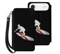 Florida Flag Skiers Mobile Phone Front Flip Cases Compatible with iPhone 17/17 Air/17 Pro/17 Pro Max Anti-Scratch Covers