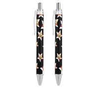 Florida Flag Star Retractable Ballpoint Pen 0.5mm | Smooth Writing Gel Ink Pens Black Inks for Diary Office Supplies