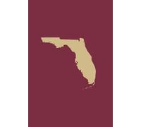 FLORIDA GARNET AND GOLD - Premium Lined Journal | 6" x 9" | Soft Cover | 120+ Pages: A High-Quality Writing Notebook - Ideal for School, Work, or Thoughtful Gifts