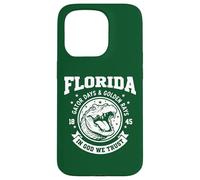 Florida Gator Days & Golden Rays Retro Alligator Head Case for iPhone 15 Pro