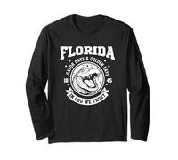Florida Gator Days & Golden Rays Retro Alligator Head Long Sleeve T-Shirt
