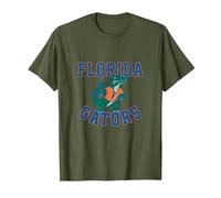 Florida Gators Retro Vintage College NCAA Mascot Graphic T-Shirt, Men, Olive Green, XX-Large