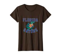 Florida Gators Retro Vintage College NCAA Mascot Graphic T-Shirt, Women, Brown, Medium