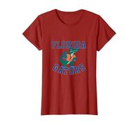 Florida Gators Retro Vintage College NCAA Mascot Graphic T-Shirt, Women, Cranberry Red, XX-Large