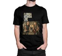 Florida Georgia Line Mens T-Shirt Unisex Graphic Black Tee Shirt M