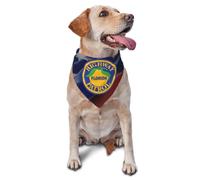 Florida Highway Patrol Triangle Dog Scarf Adjustable Dogs Kerchief Comfortable Triangle Bib Scarf For Cat Everyday Wear Birthday Party Supplies