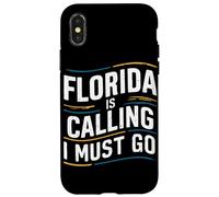 Florida Is Calling I Must Go USA America Case for iPhone X/XS
