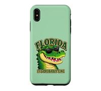 Florida It's Probably Fine Funny Alligator Sarcasm Humor Case for iPhone XS Max