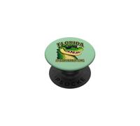 Florida It's Probably Fine Funny Alligator Sarcasm Humor PopSockets Adhesive PopGrip