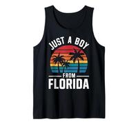 Florida Just A Boy From Florida USA State Retro Beach Tank Top