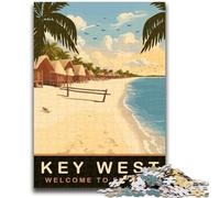 Florida Key West Beach Jigsaw Puzzles for Adults 1000 Piece, Staycation Kill Time Birthday Present, Gifts, Wall Art for 14+ 1000pcs(26x38cm)