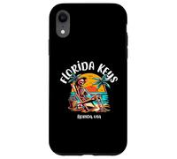 Florida Keys Funny Skeleton in the Hot Sun Design Case for iPhone XR