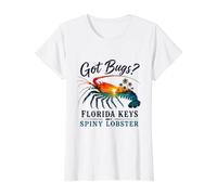 Florida Keys Spiny Lobster sea Bugs, Sunset, Value Graphic T-Shirt, Women, White, XS