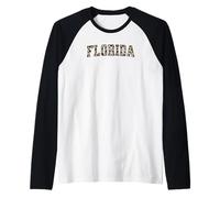 Florida Leopard Print Raglan Baseball Tee
