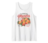 Florida Mangoes Vintage Fruit Distressed Retro Local Grove Tank Top