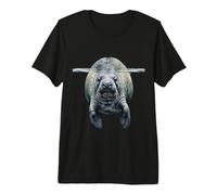 Florida Ocean Mammal Manatee Design Premium T-Shirt