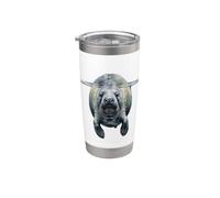 Florida Ocean Mammal Manatee Design Stainless Steel Insulated Tumbler