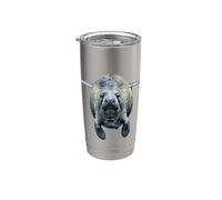 Florida Ocean Mammal Manatee Design Stainless Steel Insulated Tumbler