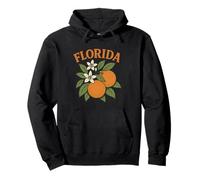 Florida Orange Blossom Botanical Sunshine State Design Pullover Hoodie
