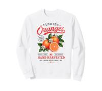 Florida Oranges Vintage Fruit Market Distressed Retro Sweatshirt