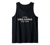 Florida Orlando Vacay Squad Tropical Palm Leaves Pattern Tank Top