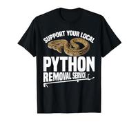 Florida Python Hunter Snake Hunter Support Python Hunting Value Graphic T-Shirt, Men, Black, M