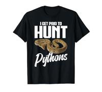 Florida Python Hunter Snake Slayer Get Paid Python Hunting Value Graphic T-Shirt, Men, Black, L