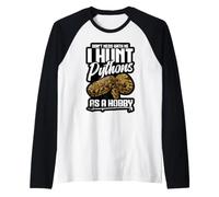 Florida Python Hunting Control Tech Don't Mess Python Hunter Raglan Baseball Tee