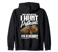 Florida Python Hunting Control Tech Don't Mess Python Hunter Zip Hoodie