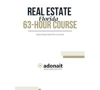 Florida Real Estate 63-Hour Sales Associate Pre-License Course: Online • Self-Paced • AI-Powered (Real estate + English version)