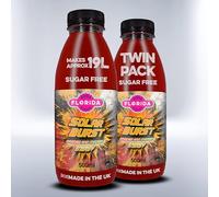 Florida Soda Energy Syrup Compatible with SodaStream - 330ml, 500 ml & 1000ml Lemon Vortex Energy Concentrates, Flavourings For Fizzy Drinks (2 x 500ml, Solar Burst Sugar Free)
