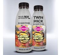 Florida Soda Energy Syrup Compatible with SodaStream - 500 ml, Mix n Match, 3 Flavours, Energy Concentrates, Flavourings For Fizzy Drinks (2 x 500ml, Lemon Vortex Sugar Free)
